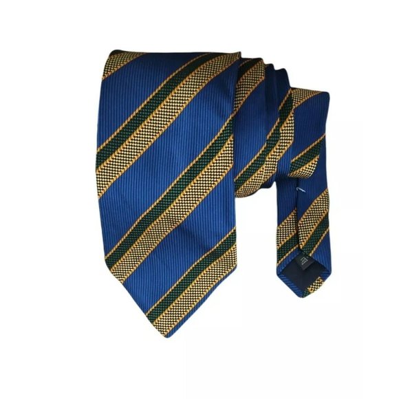 ERMENEGILDO ZEGNA Blue Striped Silk Tie ITALY 57 ERMENGILDO ZEGNA Blue Striped Silk Tie ITALY 57\